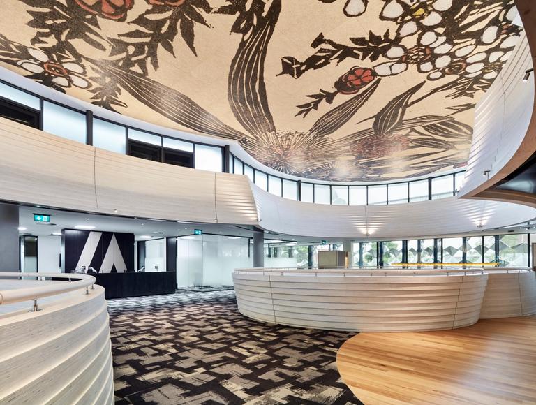 Monash Chancellery Showcases STRUCTAply™ Square Edge in Curved Architectural Forms