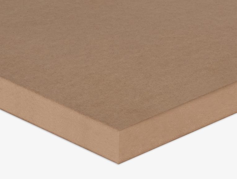 A close-up photo of CUSTOMwood Raw MDF