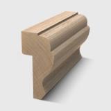 A timber moulding with multiple ornate concave and convex profile in  Tasmanian Oak 30 x 15mm 3.0m