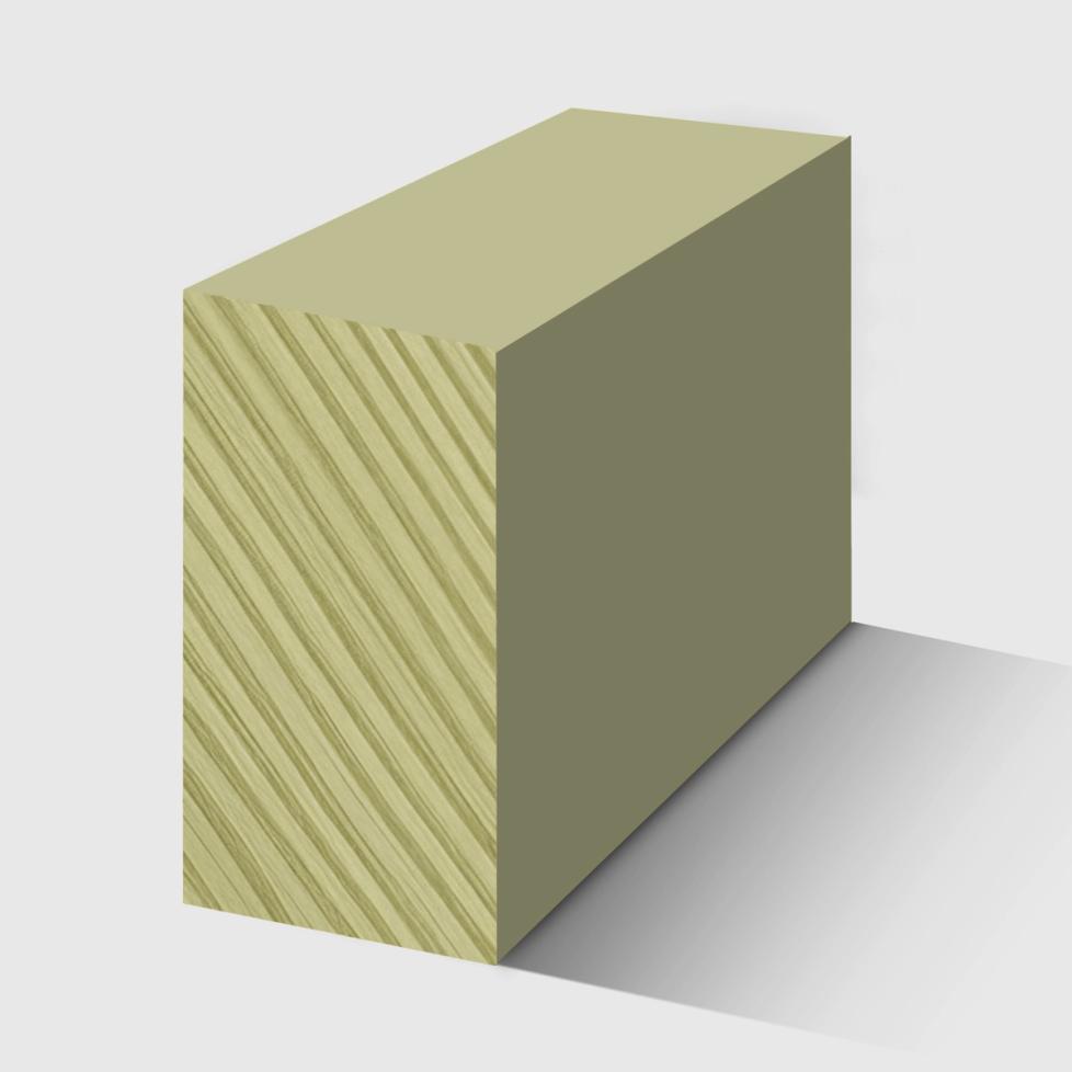 A square tumber moulding in primed H3 Primed FJ Pine 31 x 18mm 2.7m